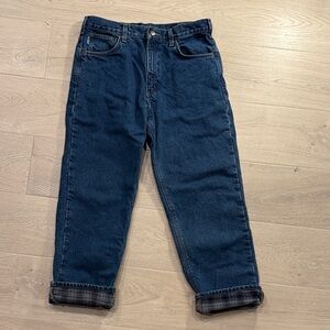Carhartt Men’s Relaxed Fit Denim Jeans Flannel Lined Workwear W34 L30